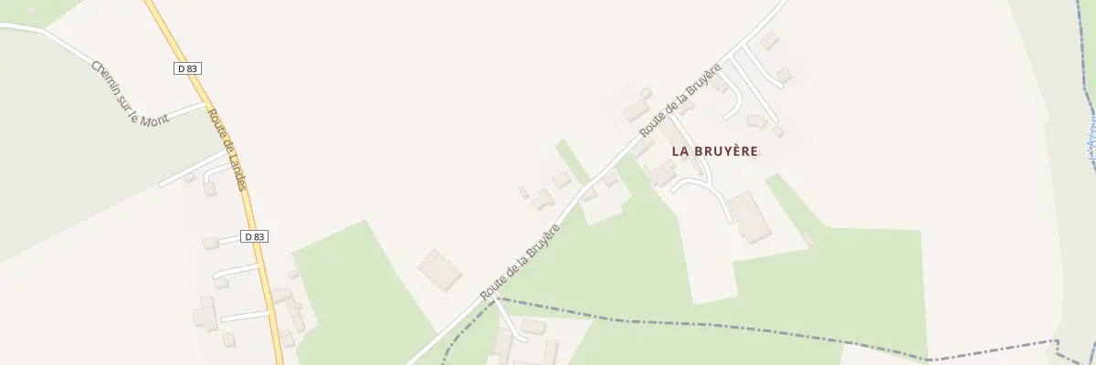 Plan du 3 Rte de la Bruyere - Tournay à Val d’Arry