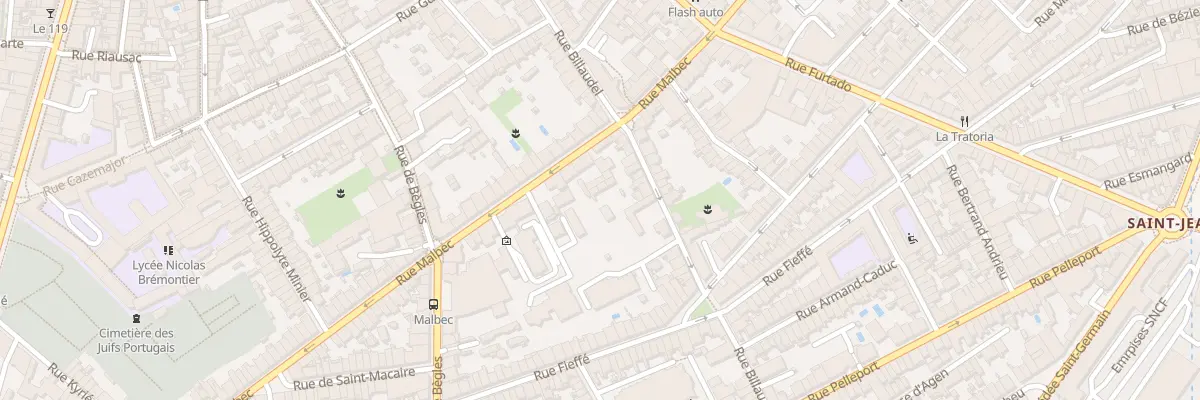 Plan du 75S Rue Billaudel à Bordeaux