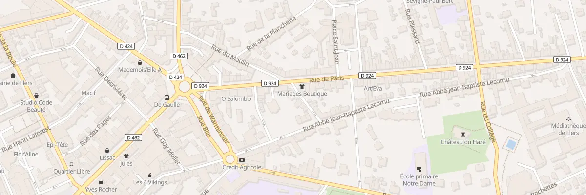 Plan du 42 Rue du Moulin à Flers