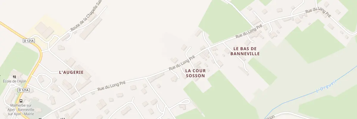 Plan du 419 Rue du Long Pré à Malherbe-sur-Ajon
