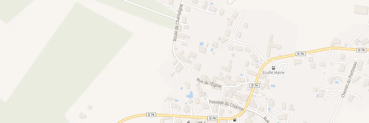 Plan du 22 Rue de l’Église à Écuillé