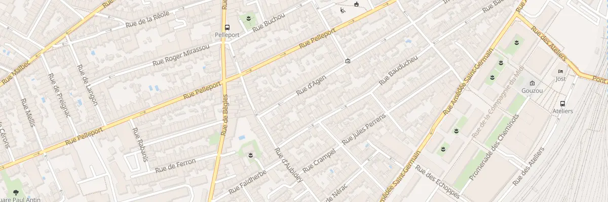 Plan du 23 Rue Agen à Bordeaux