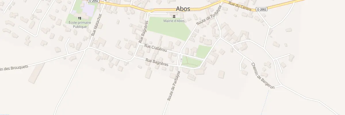 Plan du 10 Rte de Parbayse à Abos