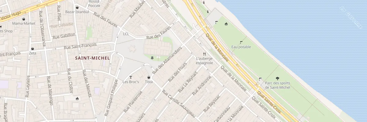 Plan du 5 Rue des Fours à Bordeaux