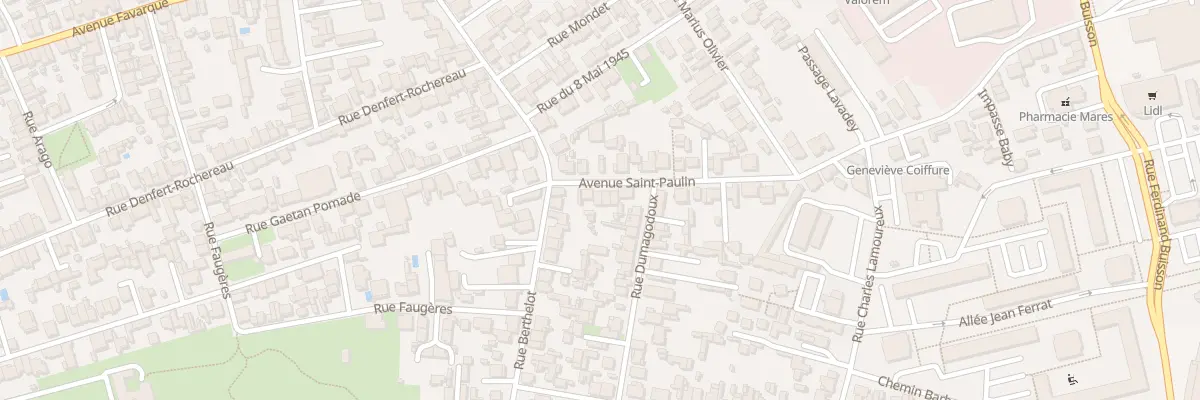 Plan du 58C Av Saint Paulin à Bègles