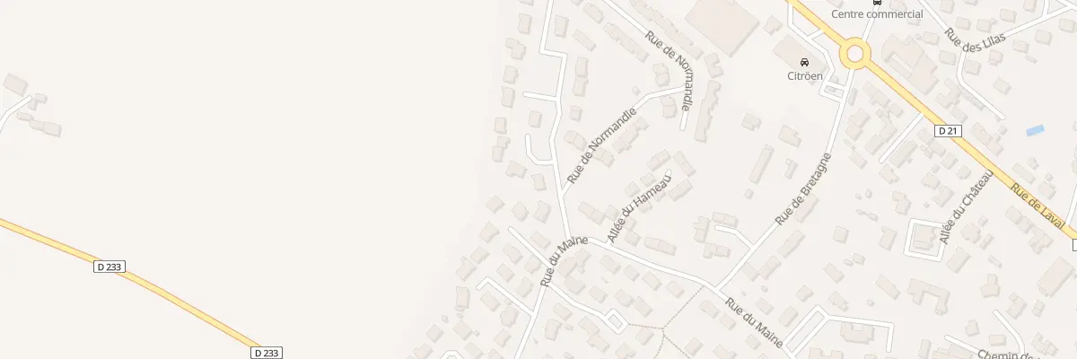 Plan du 1 Rue de Touraine à Meslay-du-Maine