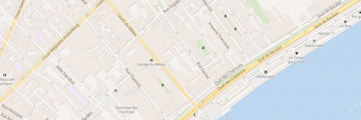 Plan du 9 Crs du Médoc à Bordeaux