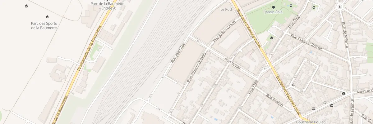Plan du 8 Rue Alberic Dubois à Angers