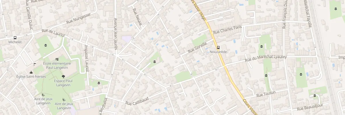 Plan du 14 Rue du Général Cremer à Bègles