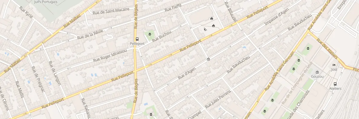 Plan du 146 Rue Pelleport à Bordeaux