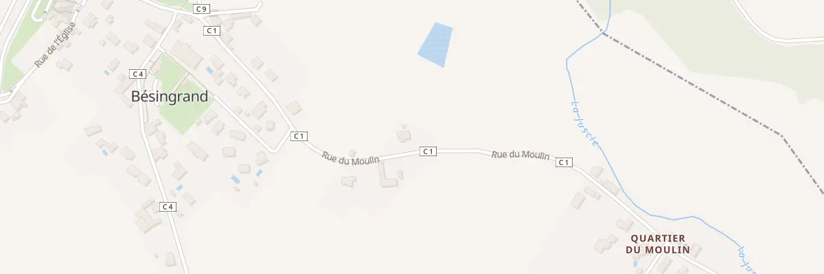 Plan du 23 Rue du Moulin à Bésingrand