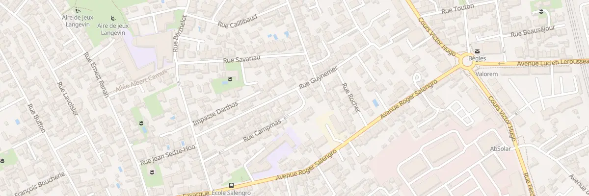 Plan du 52 Rue Guynemer à Bègles