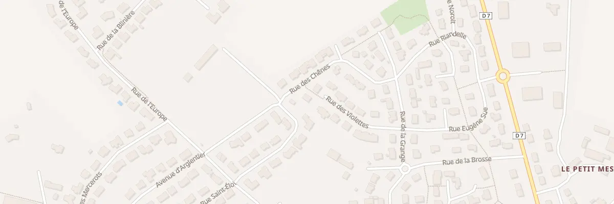 Plan du 11 Rue des Violettes à Aron