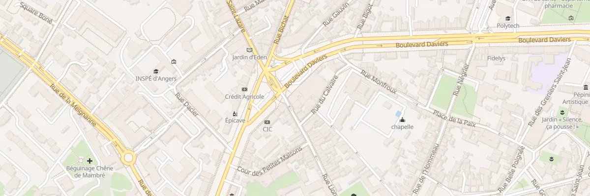 Plan du 94 Rue Lionnaise à Angers