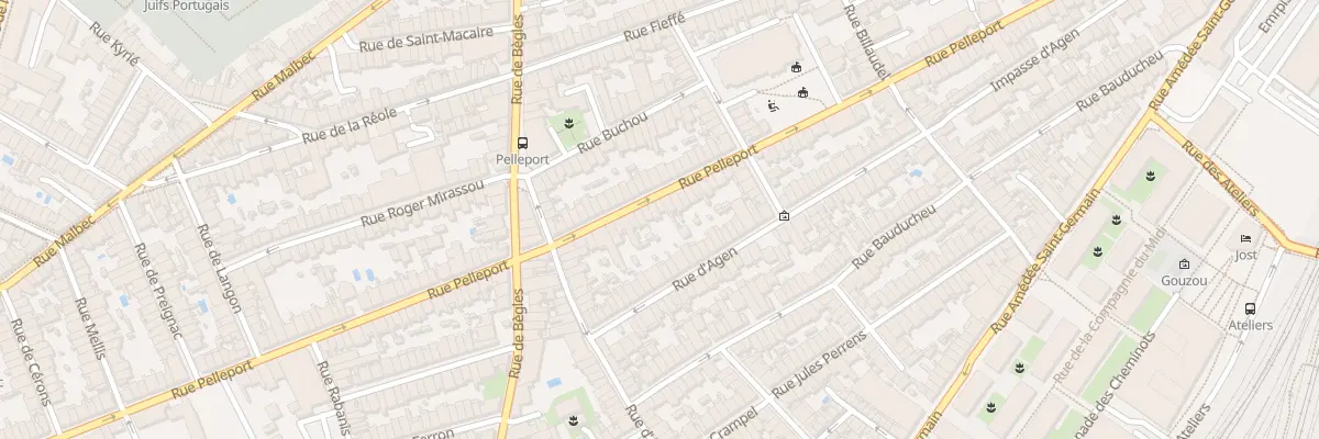 Plan du 150 Rue Pelleport à Bordeaux