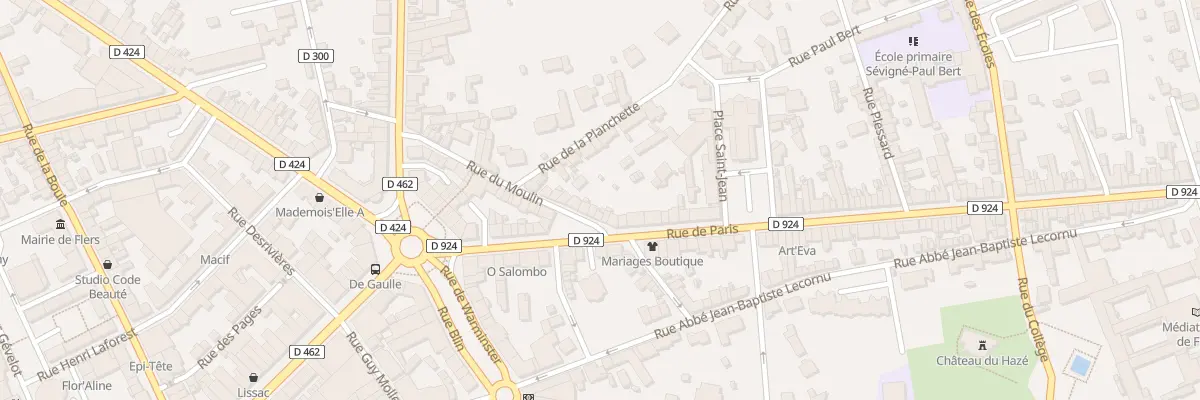 Plan du 33 Rue du Moulin à Flers