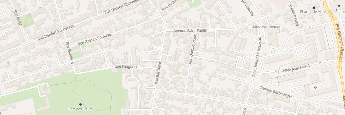 Plan du 116B Rue Berthelot à Bègles