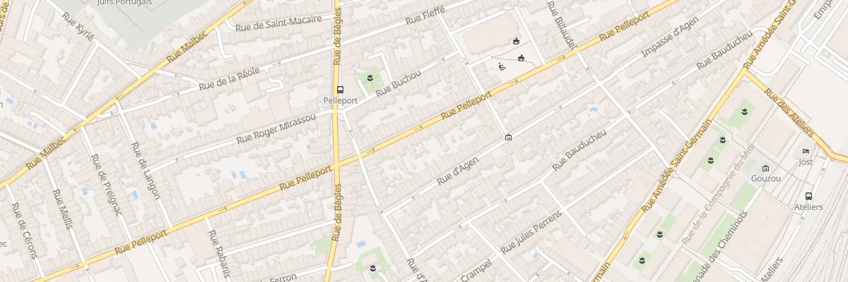 Plan du 152 Rue Pelleport à Bordeaux