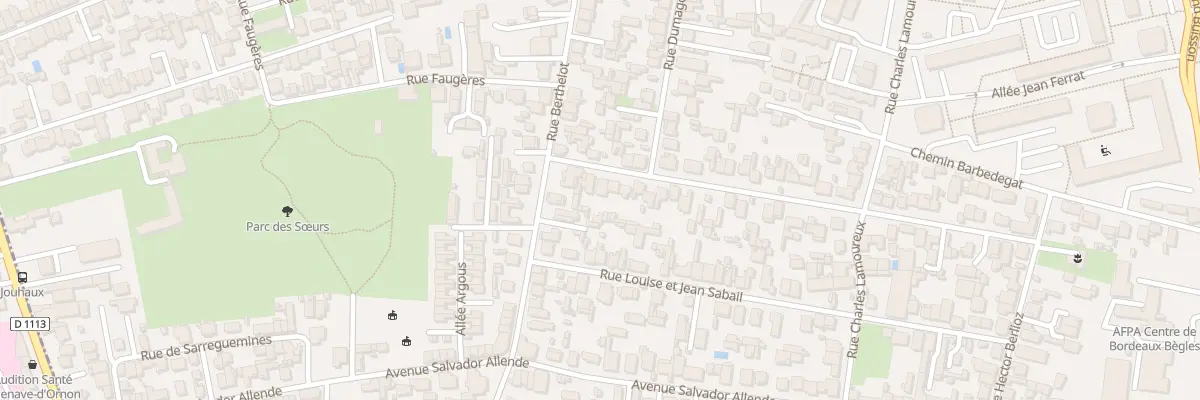 Plan du 66 Rue A et E Dupeyron à Bègles