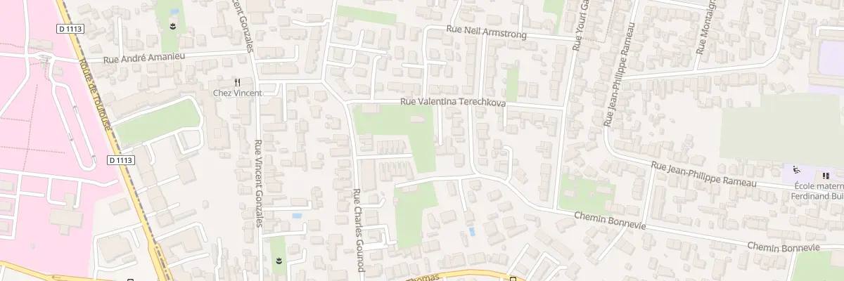 Plan du 18 Rue Valentina Terechkova à Bègles