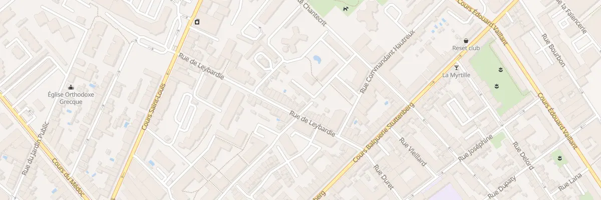Plan du 28 Rue de Leybardie à Bordeaux