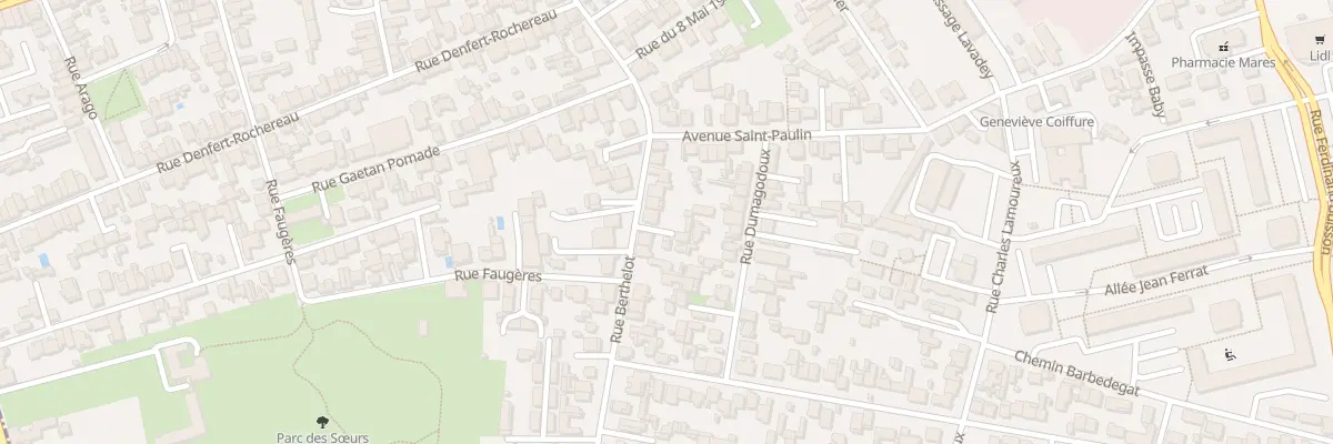 Plan du 116 Rue Berthelot à Bègles