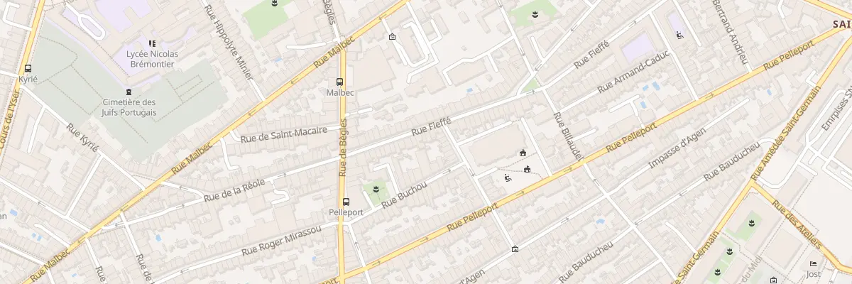 Plan du 126 Rue Fieffe à Bordeaux