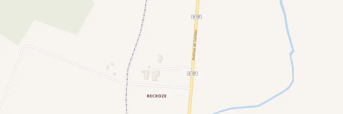 Plan du 2 Recroze à Mosnac