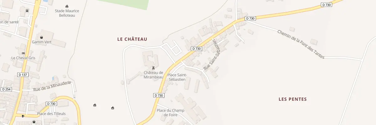Plan du 1 Rue de la Font des Pentes à Mirambeau