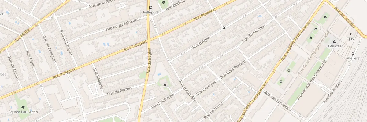 Plan du 11 Rue Agen à Bordeaux