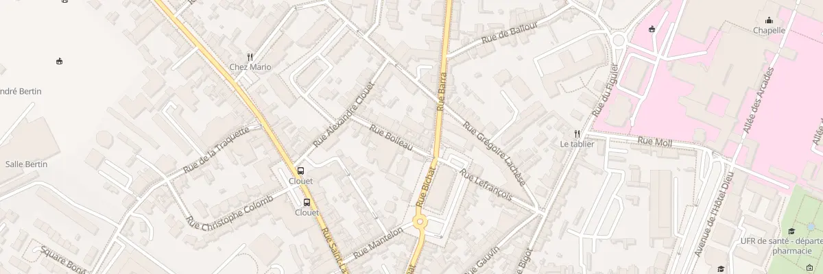 Plan du 6 Rue Boileau à Angers