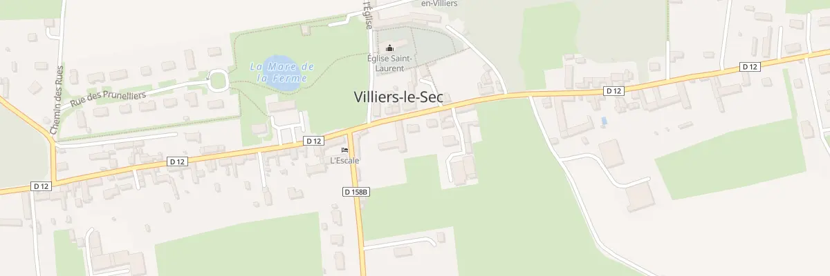 Plan du 4 Rue de Courseulles (Villiers) à Creully sur Seulles