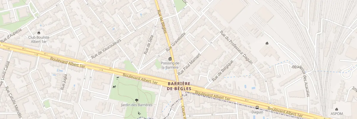 Plan du 374 Rue de Bègles à Bordeaux