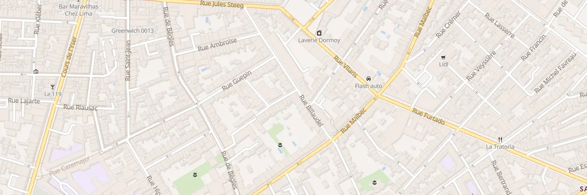 Plan du 39 Rue Billaudel à Bordeaux