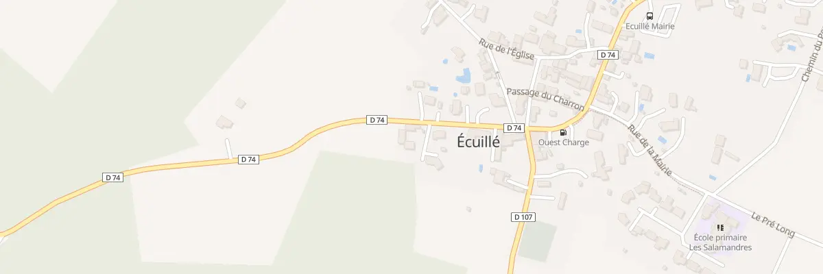 Plan du 2 Rue des Écoles à Écuillé