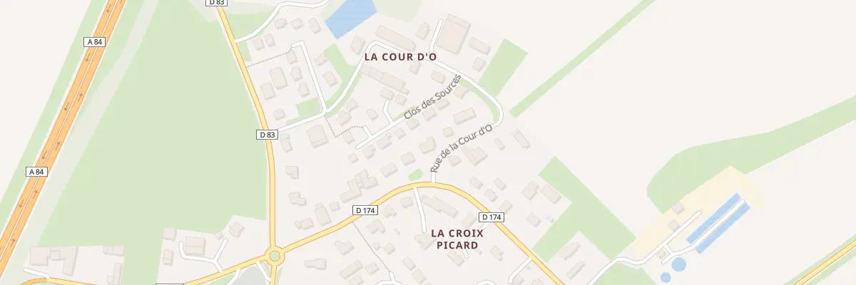 Plan du 1 Rue de la Cour d’O - Noyers à Val d’Arry