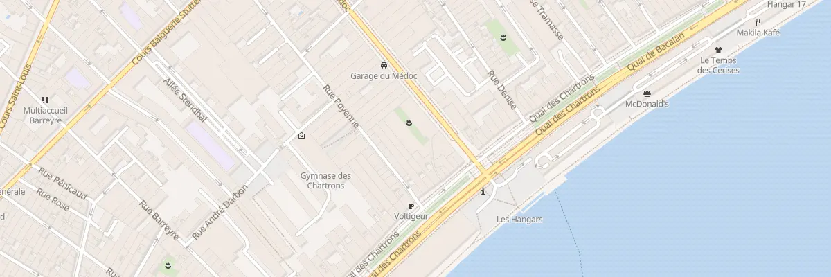 Plan du 4 Crs du Médoc à Bordeaux