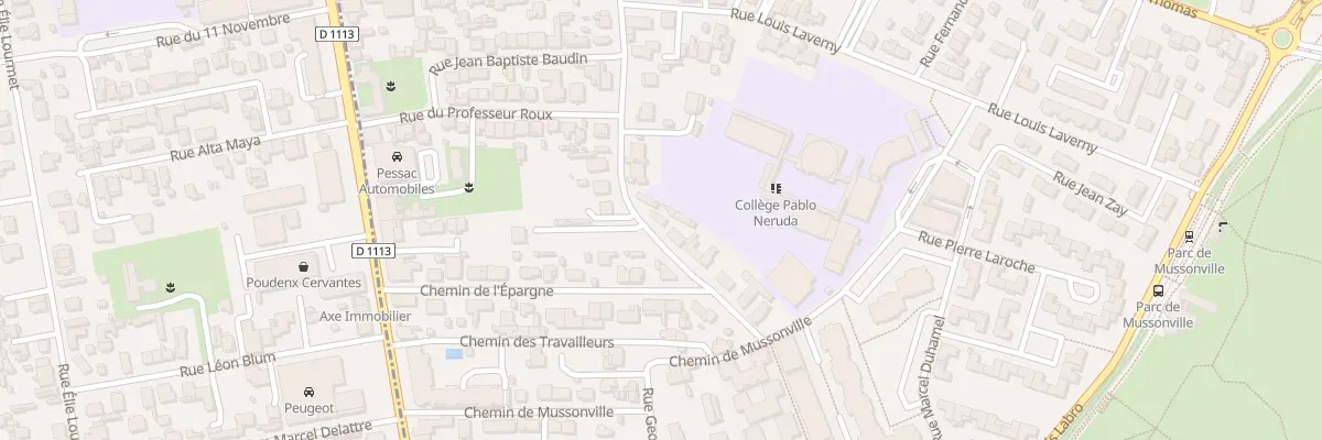 Plan du 18 Rue Danielle Casanova à Bègles