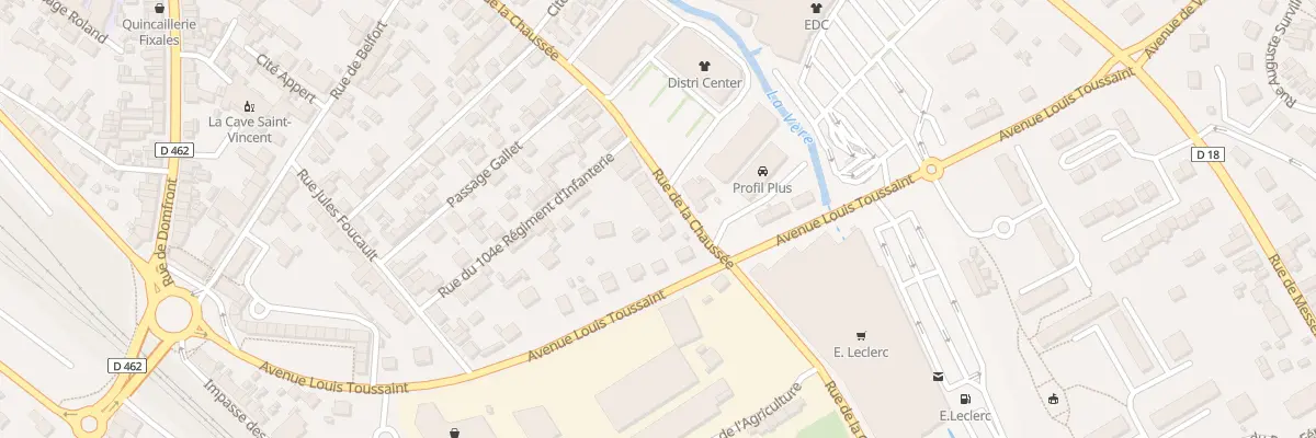 Plan du 84Q Rue de la Chaussee à Flers