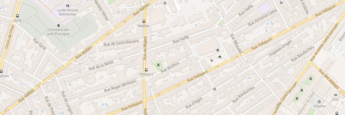 Plan du 15 Rue Buchou à Bordeaux