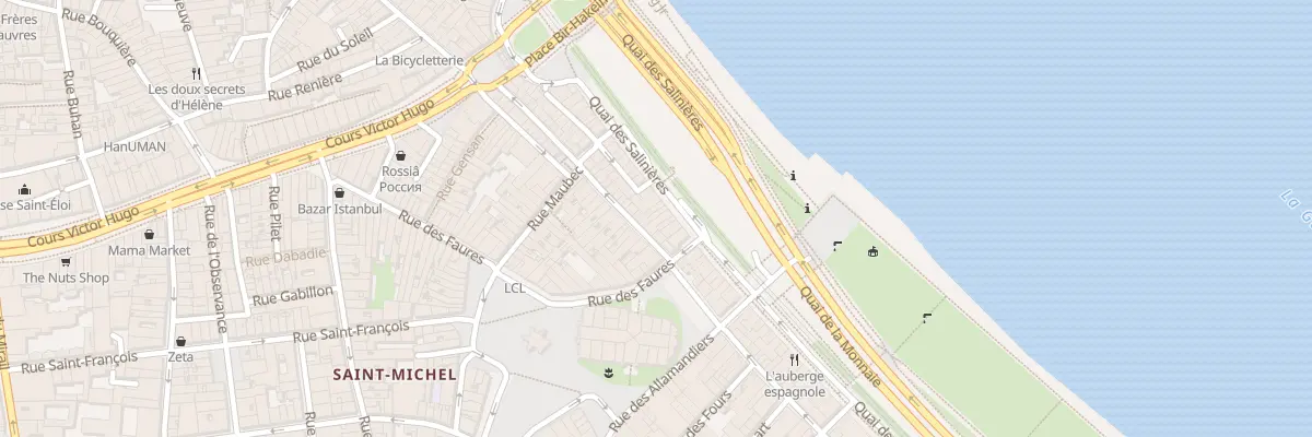 Plan du 52 Rue de la Fusterie à Bordeaux