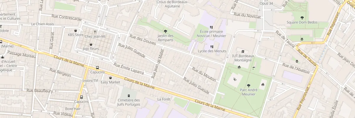 Plan du 41 Rue des Douves à Bordeaux