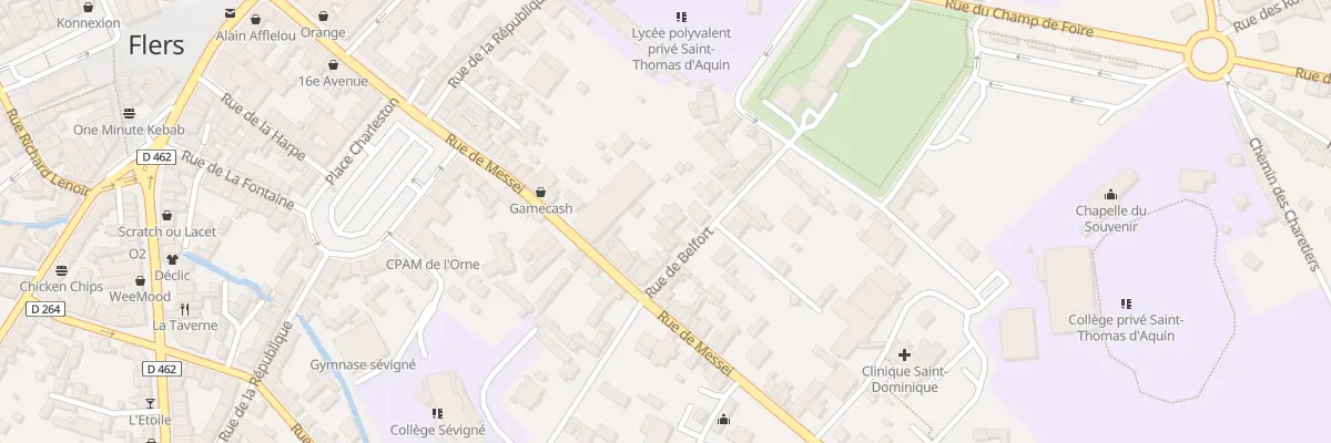 Plan du 18 Rue de Belfort à Flers