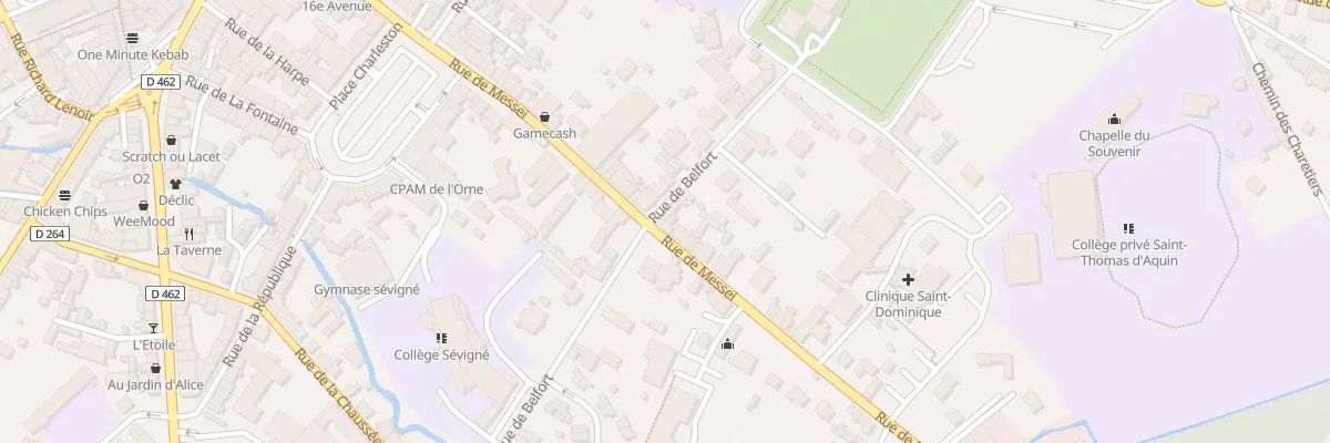 Plan du 19B Rue de Belfort à Flers