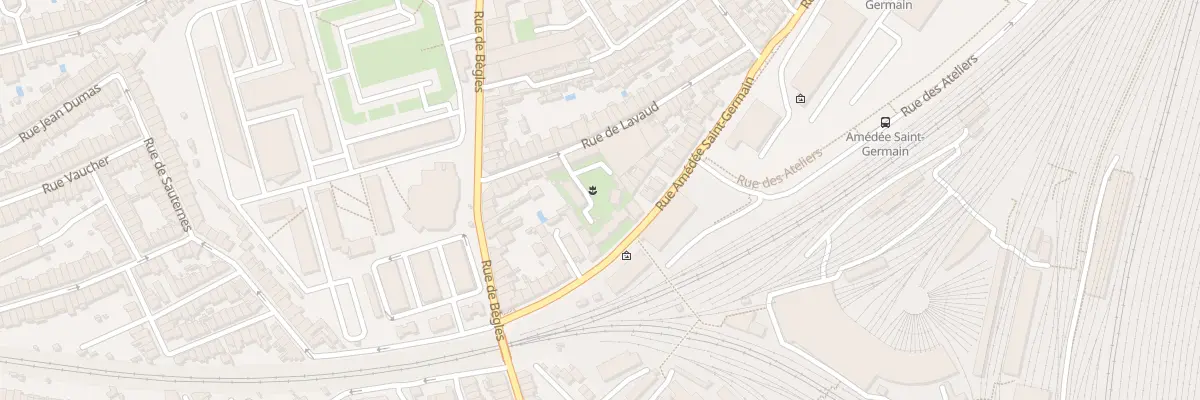 Plan du 133T Rue Amédée Saint-Germain à Bordeaux