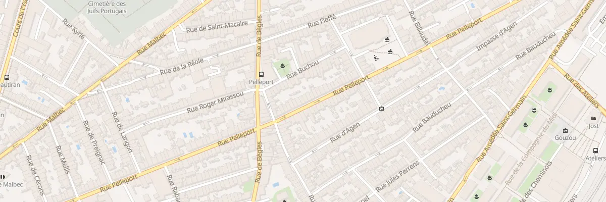 Plan du 141 Rue Pelleport à Bordeaux