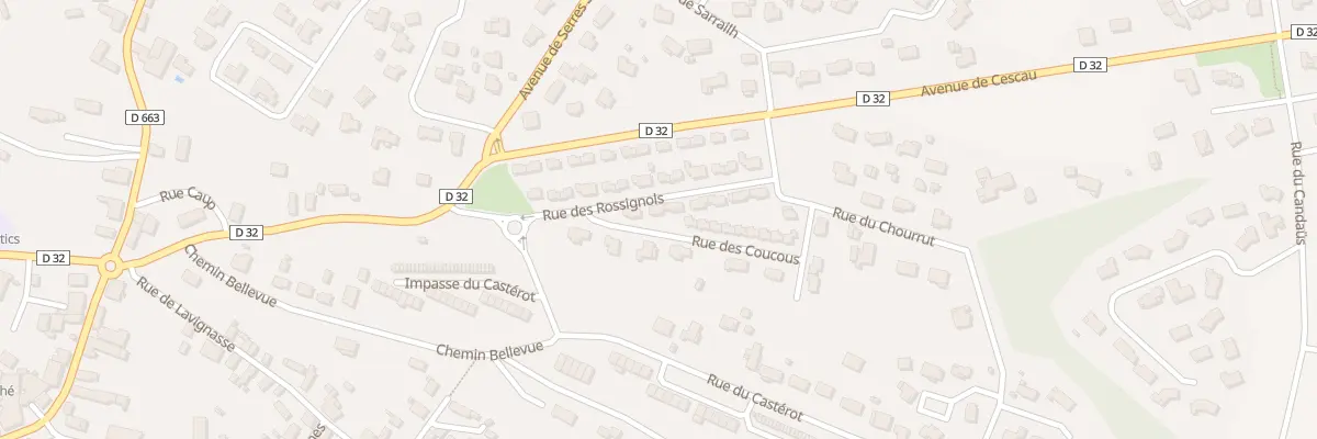 Plan du 166 Rue des Rossignols à Artix