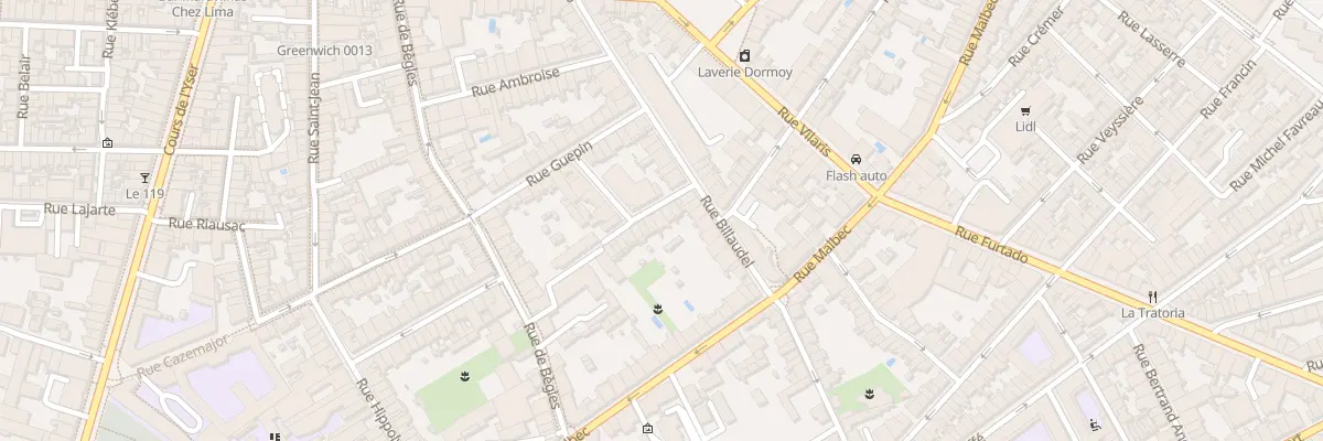Plan du 21 Rue Lamothe Pichon à Bordeaux