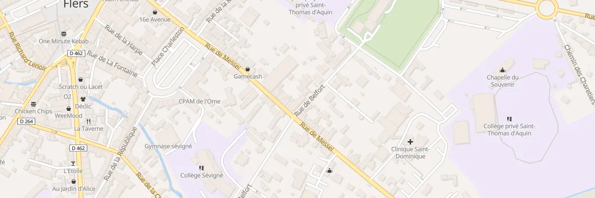 Plan du 26 Rue de Belfort à Flers