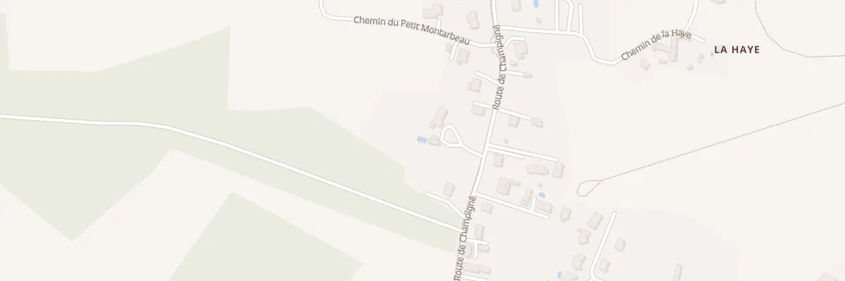 Plan du 3 Rte de Champigné à Écuillé